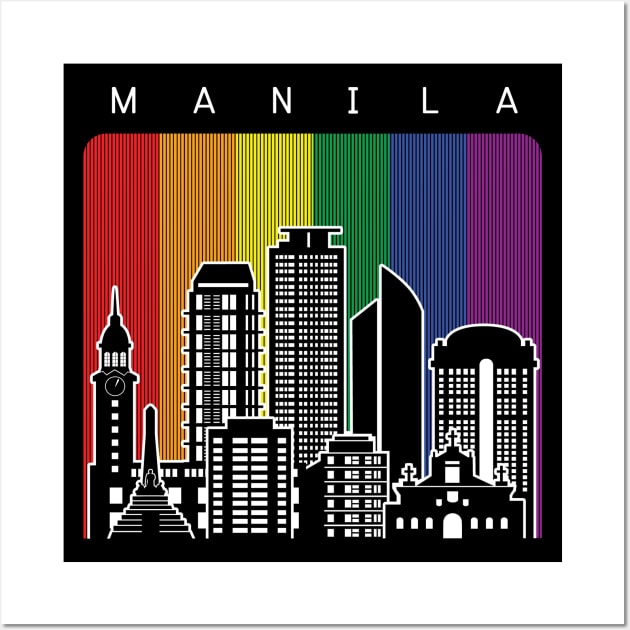 Manila LGBT Flag Wall Art by travel2xplanet